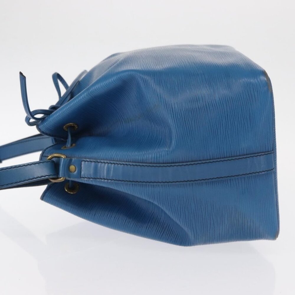 Authentic LOUIS VUITTON Epi Petit Noe Shoulder Bag Blue M44105 LV - Picture 11 of 16